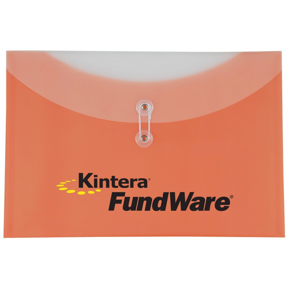 Logo Printed Horizontal Two-Tone Letter Envelope - String Closure Logo Printed Horizontal Two-Tone Letter Envelope - String Closure