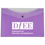 Custom Imprinted Horizontal Two-Tone Letter Envelope - Snap Closure