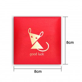 Custom 3" Chinese New Year Red Envelope-Rat Year