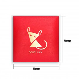 Custom 3" Chinese New Year Red Envelope-Rat Year  Custom 3" Chinese New Year Red Envelope-Rat Year