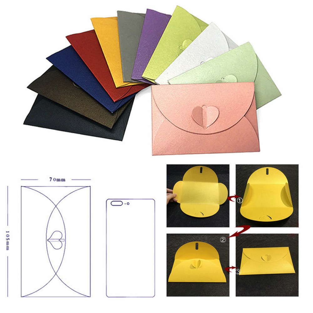 Custom Imprinted Mini Size Shining Gift Card Envelopes Custom Imprinted Mini Size Shining Gift Card Envelopes
