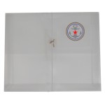 Logo Branded Side Open Envelope w/2" Gusset & Business Card Holder