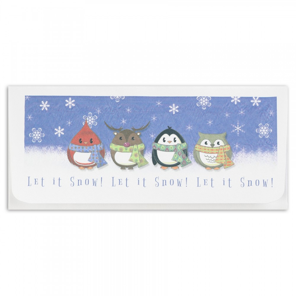 Custom Imprinted Let it Snow! Currency Envelope Custom Imprinted Let it Snow! Currency Envelope