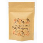 Personalized Fall Floral Predesigned Kraft Barrier Pouch 4" W x 6" H x 2" D