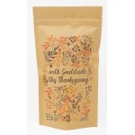 Customized Fall Floral Predesigned Stand Up Kraft Barrier Pouch 6" W x 11" H x 3" D