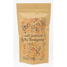 Customized Fall Floral Predesigned Stand Up Kraft Barrier Pouch 6" W x 11" H x 3" D  Customized Fall Floral Predesigned Stand Up Kraft Barrier Pouch 6" W x 11" H x 3" D
