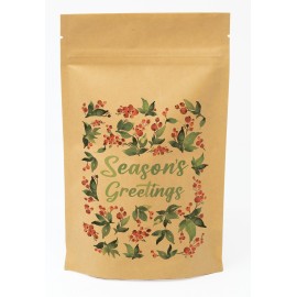 Promotional Holly Predesigned Kraft Barrier Pouch 5" W x 8" H x 2.5" D