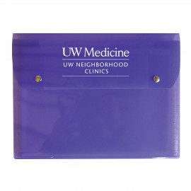 Customized 6 Pocket File w/Metallic Snap Closure  Customized 6 Pocket File w/Metallic Snap Closure