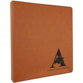 Custom Rawhide Leatherette 3 Ring Binder with 1" Slant D Rings