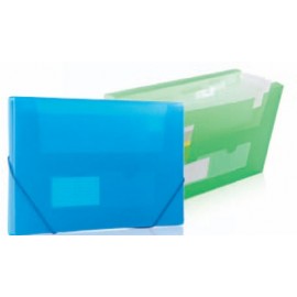 Assorted Pack Frosted Expanding Campus File with Logo  Assorted Pack Frosted Expanding Campus File with Logo