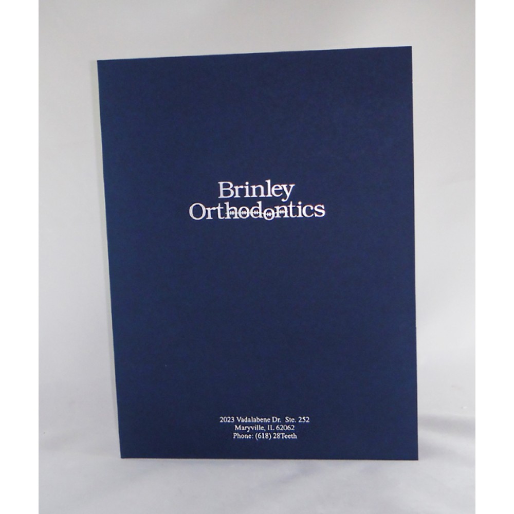 Customized 9" x 12" - Linen Presentation Folders - Hot Stamped