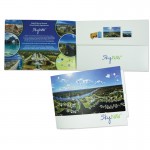Logo Branded Mid-Size Landscape Presentation Folder with 10" Long Pocket (10"x7") Printed Full Color 4/4