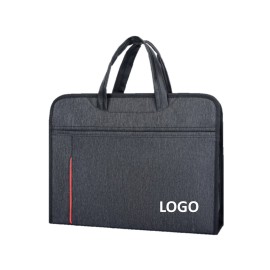 Promotional Portable Canvas Zipper File Document Bag