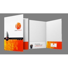 Uncoated Linen Presentation Folder (9"x12") with Logo  Uncoated Linen Presentation Folder (9"x12") with Logo