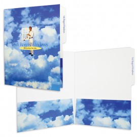 Promotional 9"x11-3/4" File Tab Folder w/Two Pockets Printed Full Color 4/0  Promotional 9"x11-3/4" File Tab Folder w/Two Pockets Printed Full Color 4/0