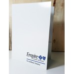 Custom Imprinted Economy Pocket Folder (3 Large 4-Color Imprint Areas, Gloss Finish & Business Card Slot)
