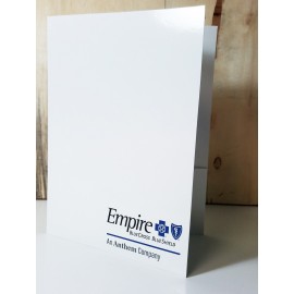 Economy Pocket Folder (3 Large 4-Color Imprint Areas, Gloss Finish & Business Card Slot) with Logo