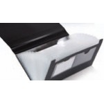 Custom Imprinted Opaque Black Check Size Expanding File