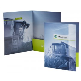 Logo Branded Digital Presentation Folder w/One 4" Glued Right Pocket  Logo Branded Digital Presentation Folder w/One 4" Glued Right Pocket