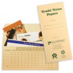 Custom Imprinted Credit Union Standard Design Document Folder (4 1/2"x10 1/4")