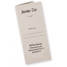 Logo Branded Income Tax Document Folder (4-1/2" x 10-1/4")