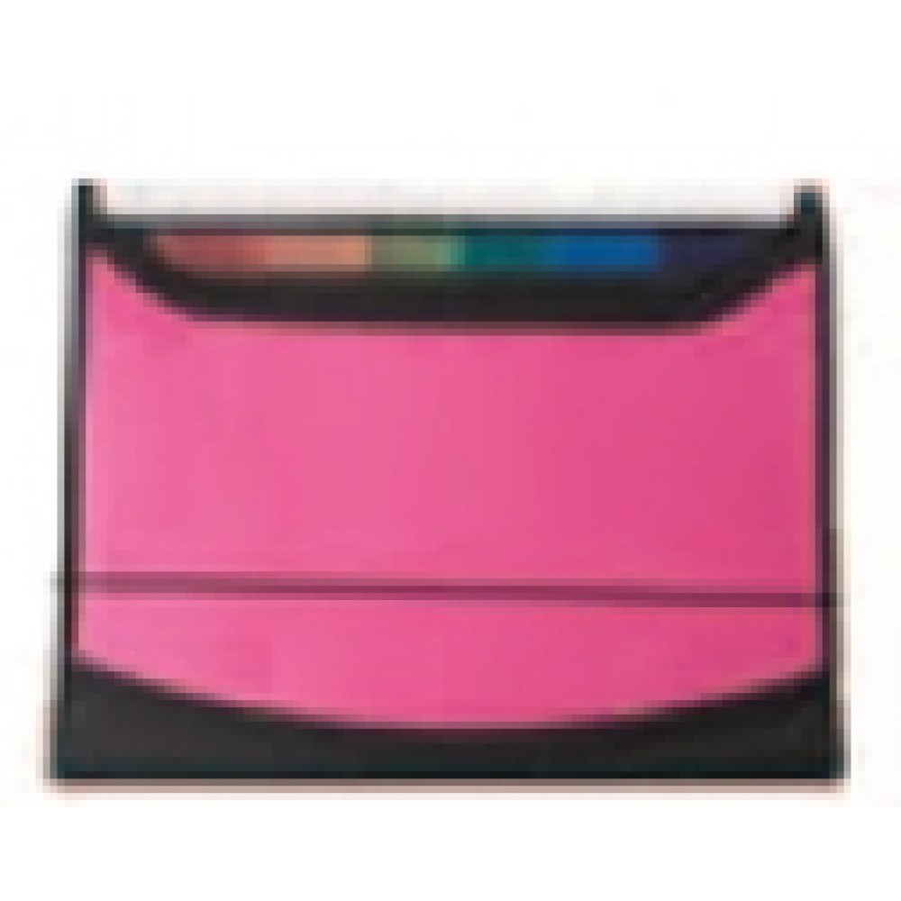 Logo Printed Hot Pink Window Expanding File Logo Printed Hot Pink Window Expanding File
