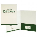 Quick Ship Economy Pocket Folder Printed with 2PMS Ink Colors (9"x12") with Logo