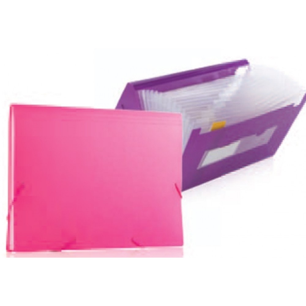 Assorted Pack Neon Letter Size Expanding File with 12 Tabbed Pockets Custom Imprinted Assorted Pack Neon Letter Size Expanding File with 12 Tabbed Pockets Custom Imprinted