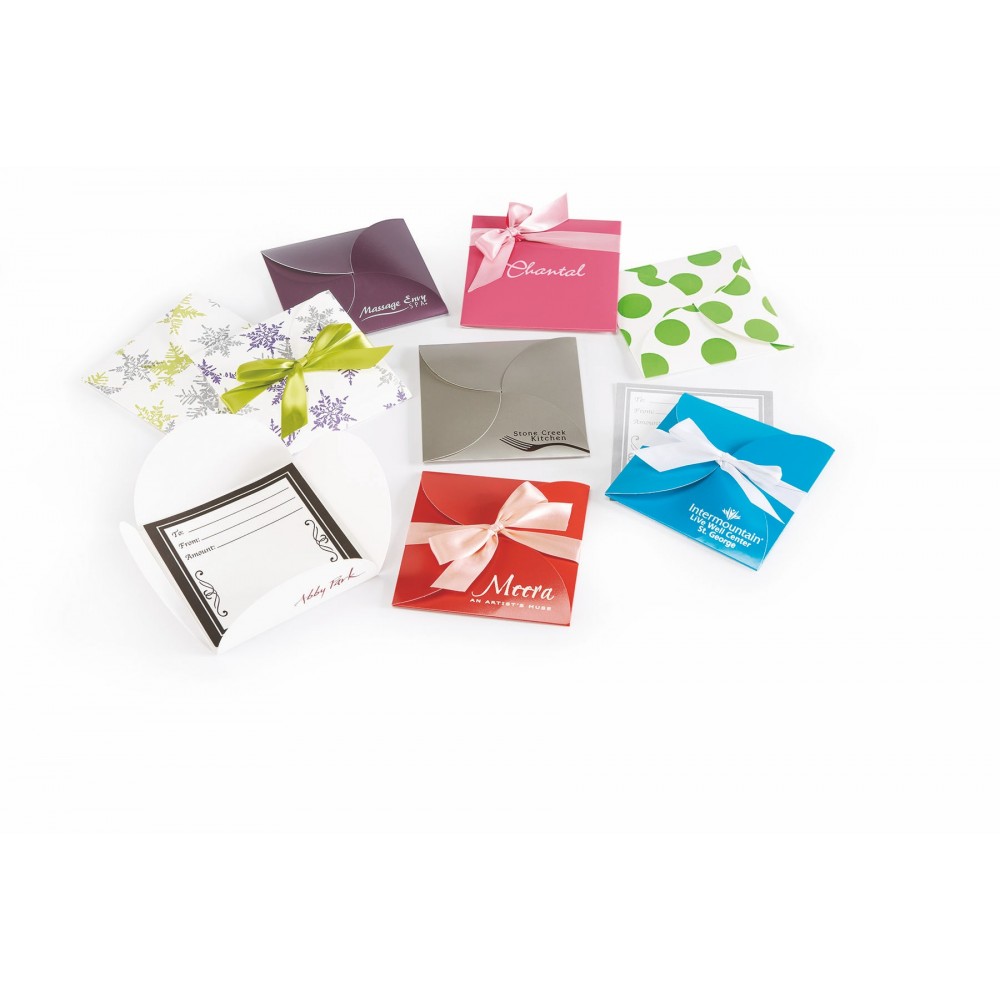 Colors Tulip Style Certificate Folder Box Unprinted (5 1/2"x5 1/2") Logo Printed Colors Tulip Style Certificate Folder Box Unprinted (5 1/2"x5 1/2") Logo Printed