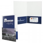 Mid-Size Presentation Folder with 2 Pockets (7"x10") printed full color 4/0 Branded