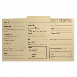 Legal Size File Folder with 2nd Position Tab PMS Printed (14-3/4" x 9") with Logo