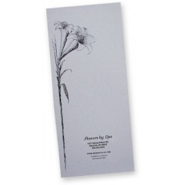 Funeral Arrangements Printed Document Wallet Style Folder with Lily Design with Logo