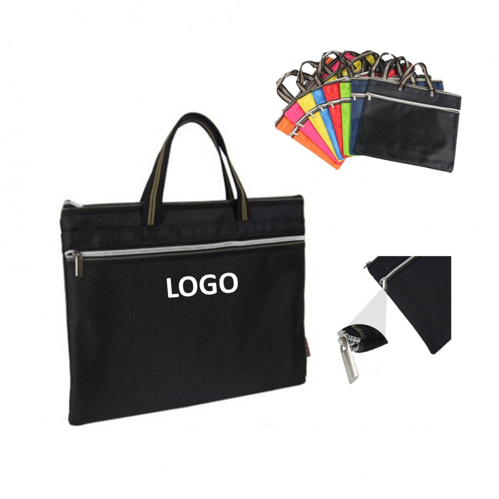 Carry Document Bag File Folder Football Pattern with Logo