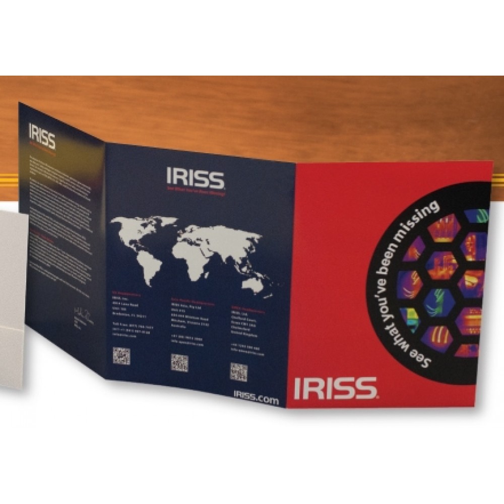 Logo Printed TP-130 Tri Panel Folder Logo Printed TP-130 Tri Panel Folder