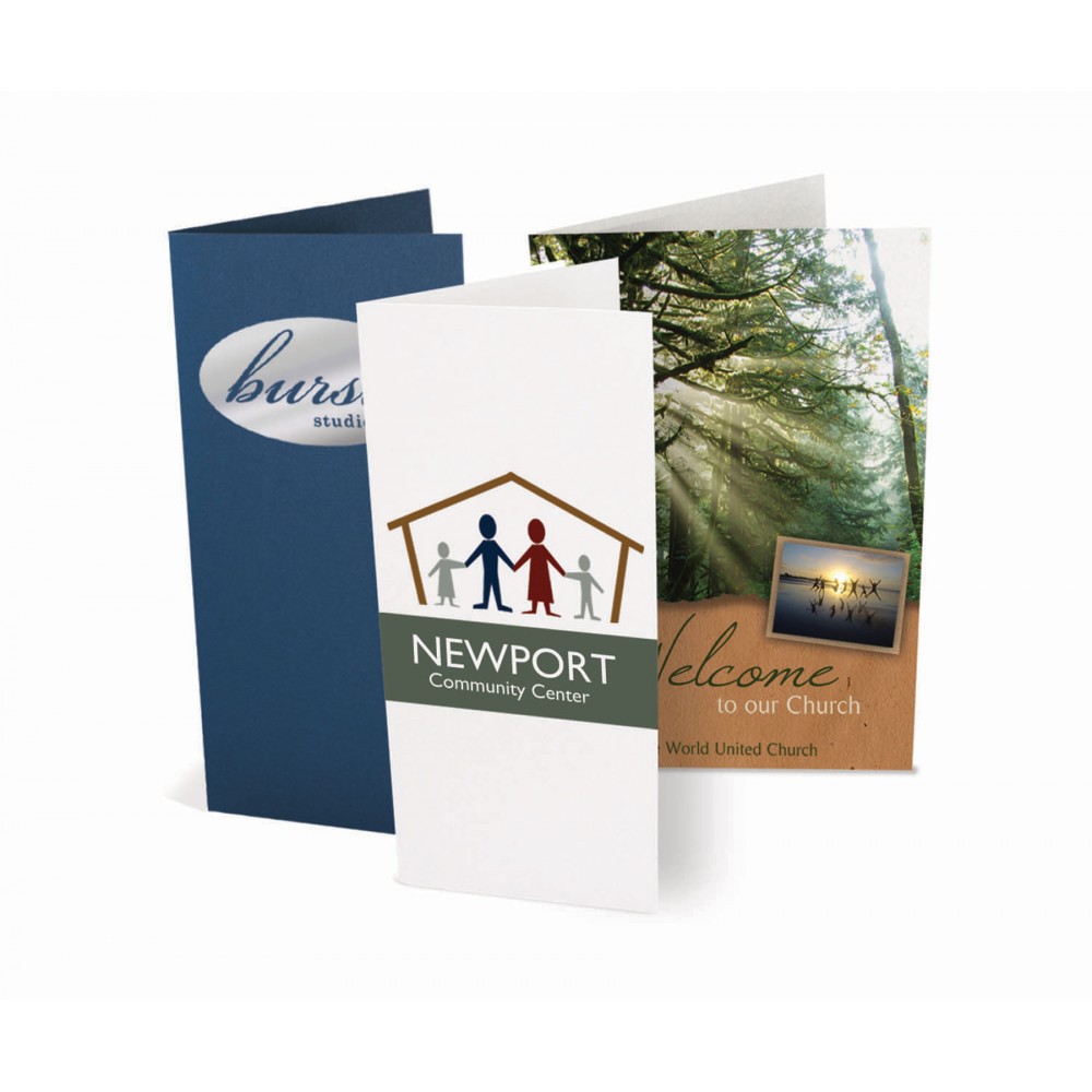 Personalized Mini Pocket Folder Foil Stamped - Premium Papers