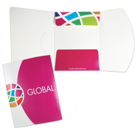 Logo Branded Tri-Panel Unglued Folder w/Closure Notch (9.5" x 11.75") 4/0