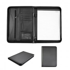 Multi-pocket Faux Leather File Folder with Logo  Multi-pocket Faux Leather File Folder with Logo