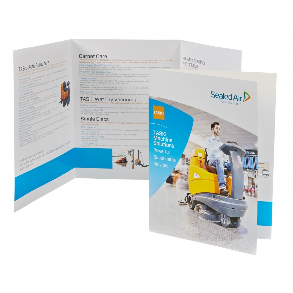 Logo Printed TP-115 Tri Panel Folder Logo Printed TP-115 Tri Panel Folder
