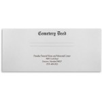 Personalized Cemetery Standard Design Document Wallet Style Folder (10-1/4" x 4-1/2")