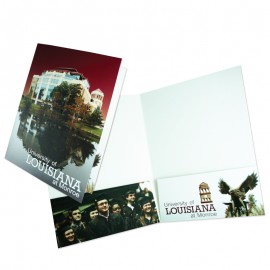 Logo Branded Large Full-Color Print Square Corner Presentation Folder w/Two Pockets (9"x12")