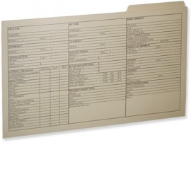 Legal Size File Folder with 3rd Position Tab PMS Printed with Logo