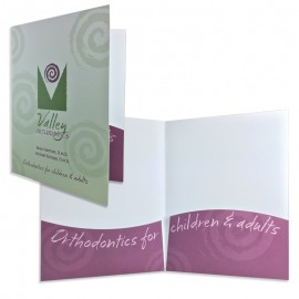 Wavy Pockets Presentation Printed in Full Color 4/0 (9"x12") with Logo