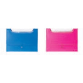 Assorted Neon Expanding File with Logo