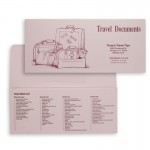Travel Documents Folder with Standard Luggage Design (10 1/4"x4 1/2") Custom Imprinted