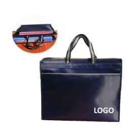 Multi-Layered Portable Zipper Document Bag with Logo