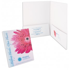 Promotional Presentation Folder with Two 1/4" Capacity Box Pockets (9"x12") 4/0