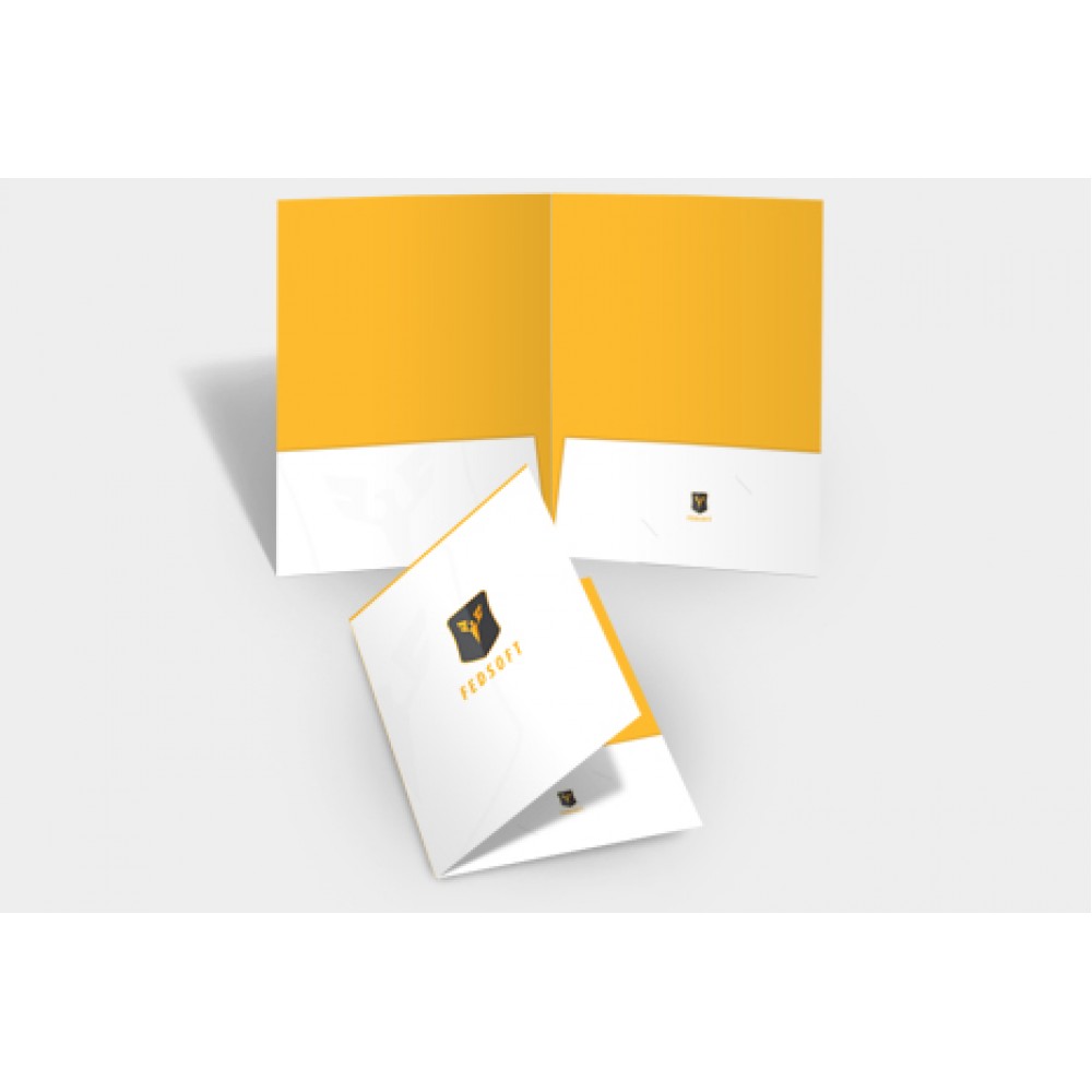 Presentation Folder w/ Spot UV Exterior with Logo