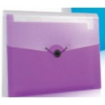 Grape Purple Top/Bottom Expanding File Custom Imprinted