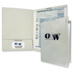 Tax Folder w/Fold Down Tab (8 3/4" x 11 3/4) printed PMS Custom Imprinted
