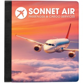 10.5" x 11.5" Canvas 3 Ring Binder w/1" Slant Rings with Logo